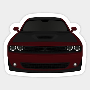 Challenger Dark-red + Black Sticker